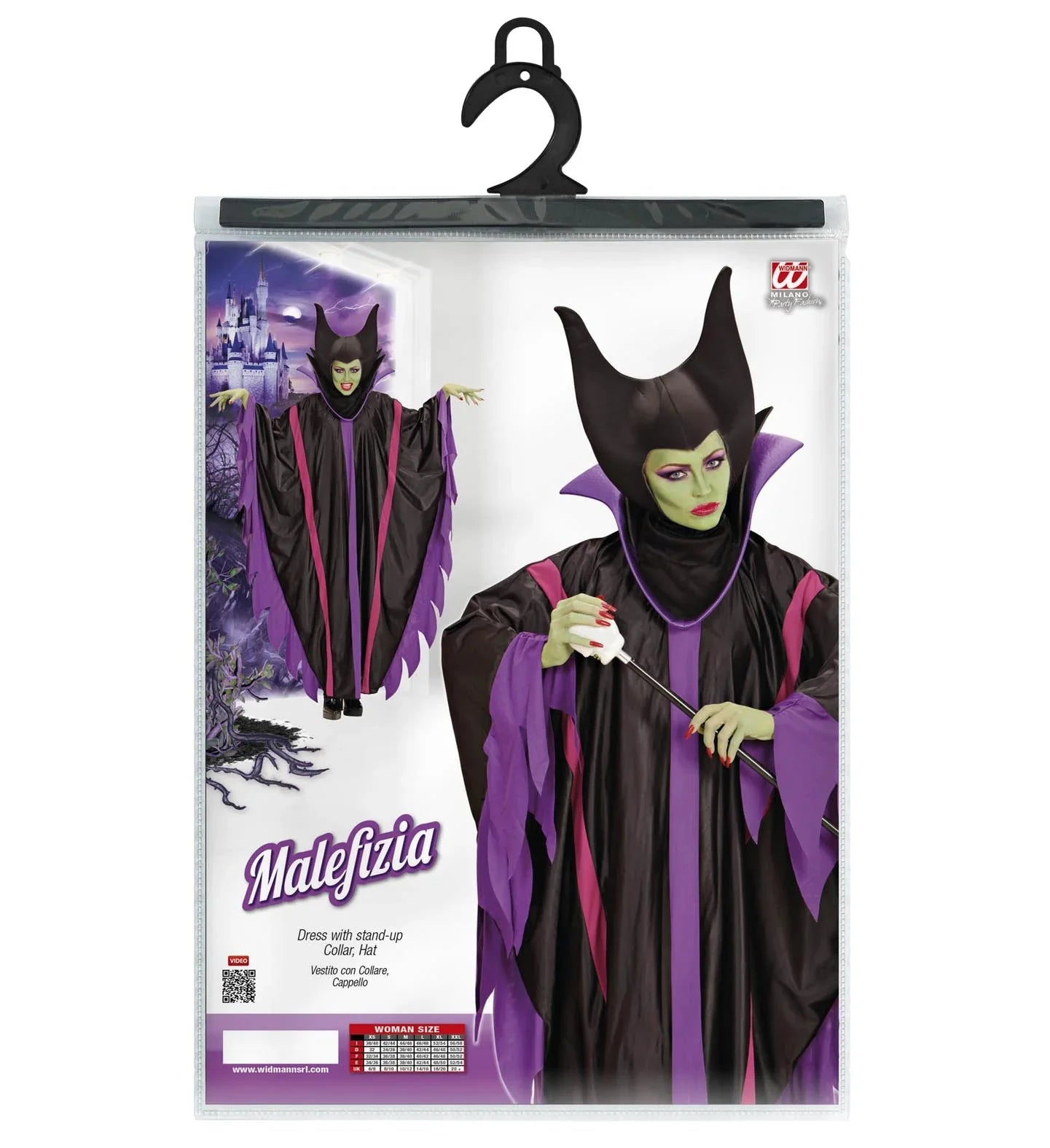 Disfraz de Maléfica Clásico para Mujer Adultos Widmann